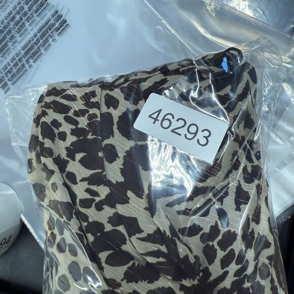 Studio Skirt Women 30/32W Plus Brown Animal Print A-Line Midi Pull On Mid Lined - Picture 6 of 6